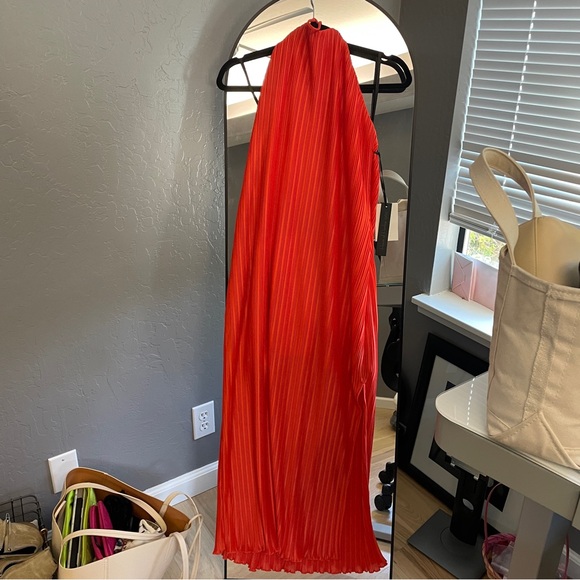 House of Harlow 1960 Orange Halter Dress - Picture 5 of 6